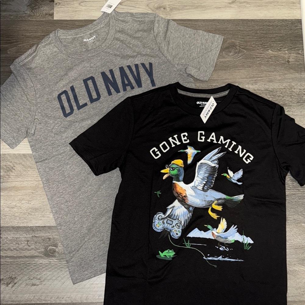 NWT TWO OLD NAVY GRAPHIC TEES!